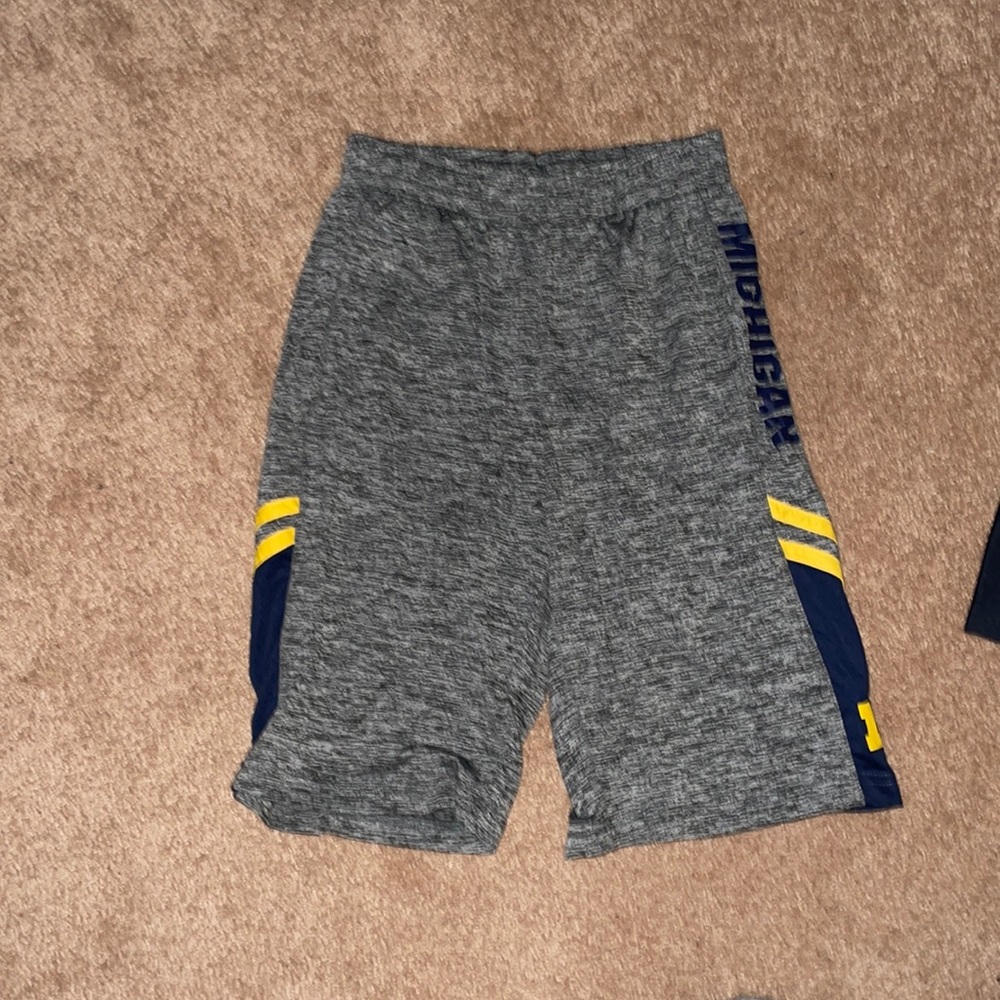 Michigan shorts for kids. Gray. Size Medium 12/14